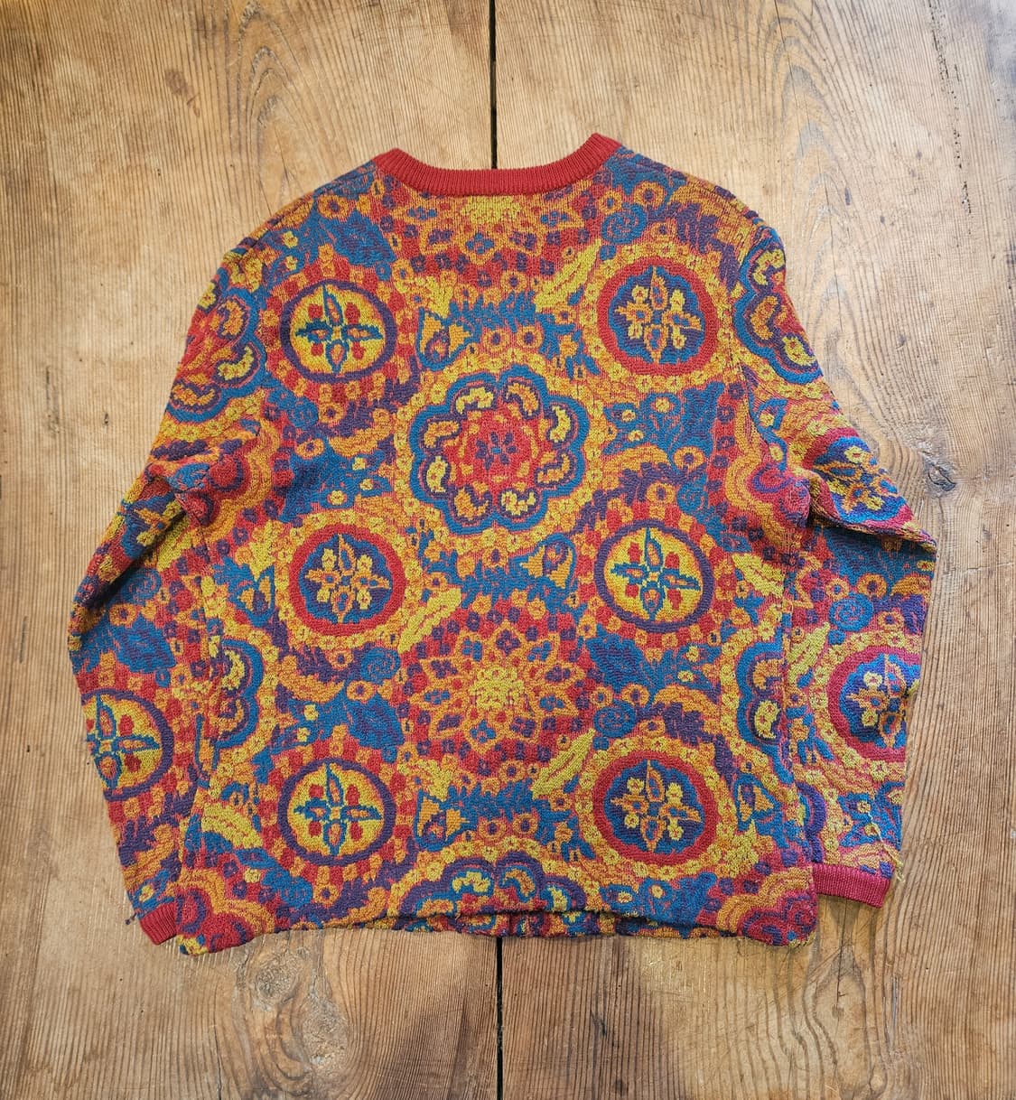 미쏘니 스포츠 아가일 패턴 울니트 가디건 상품이미지2