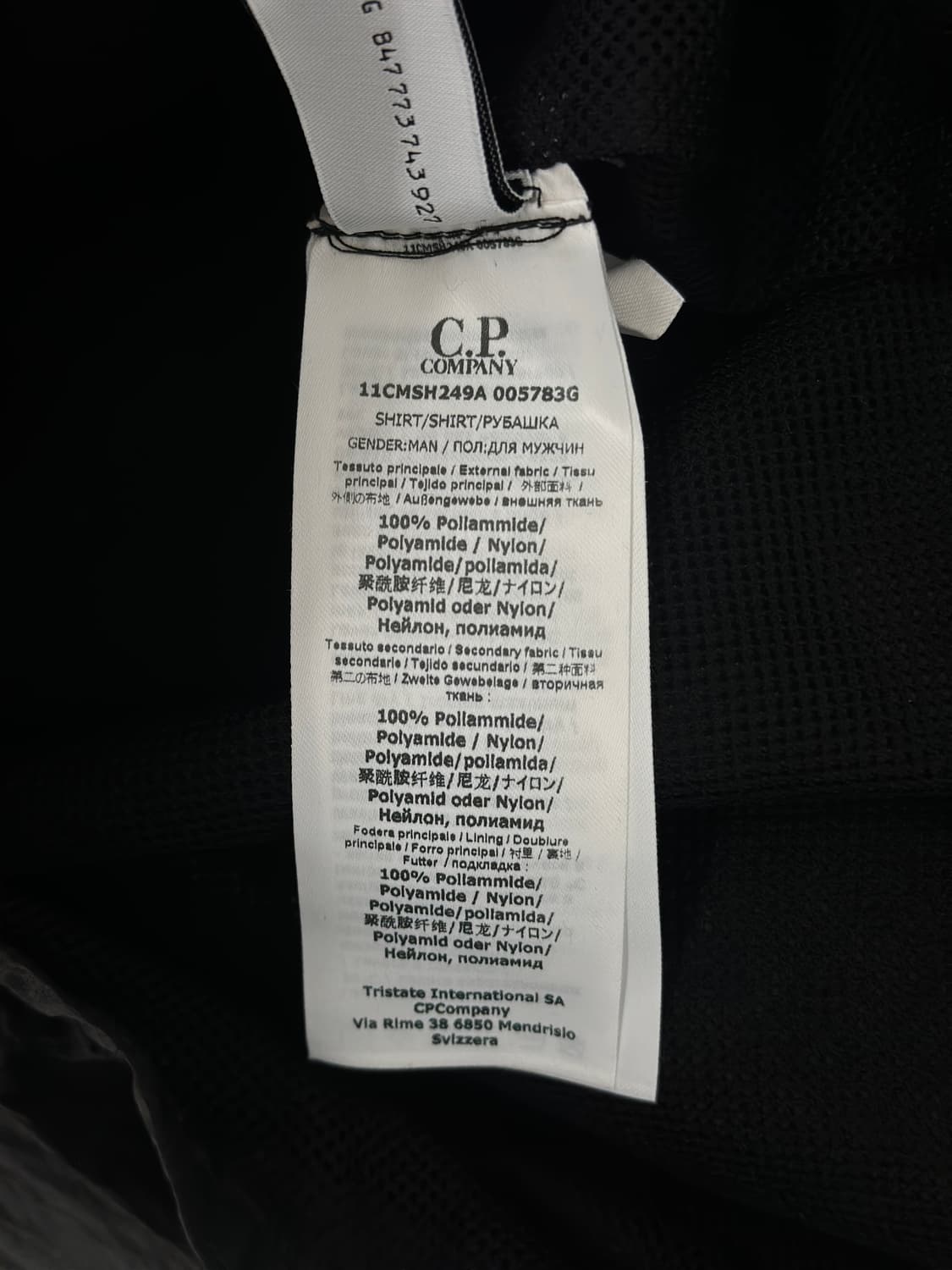 C.P컴퍼니 렌즈와펜 블랙 나일론 오버 셔츠  상품이미지8