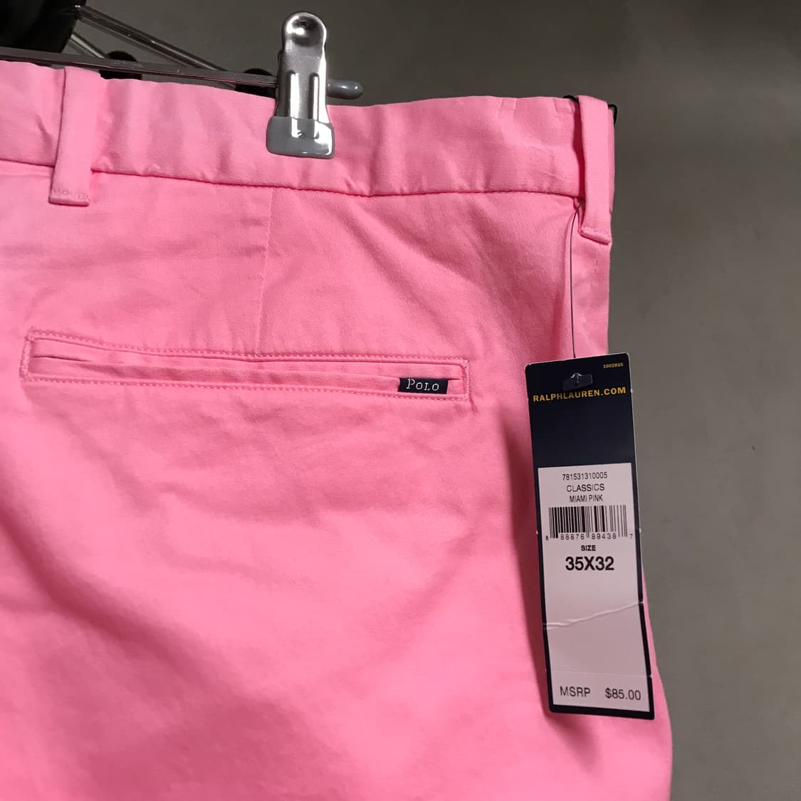 폴로 랄프로렌 치노 팬츠 핑크 새상품 35/32 상품이미지5