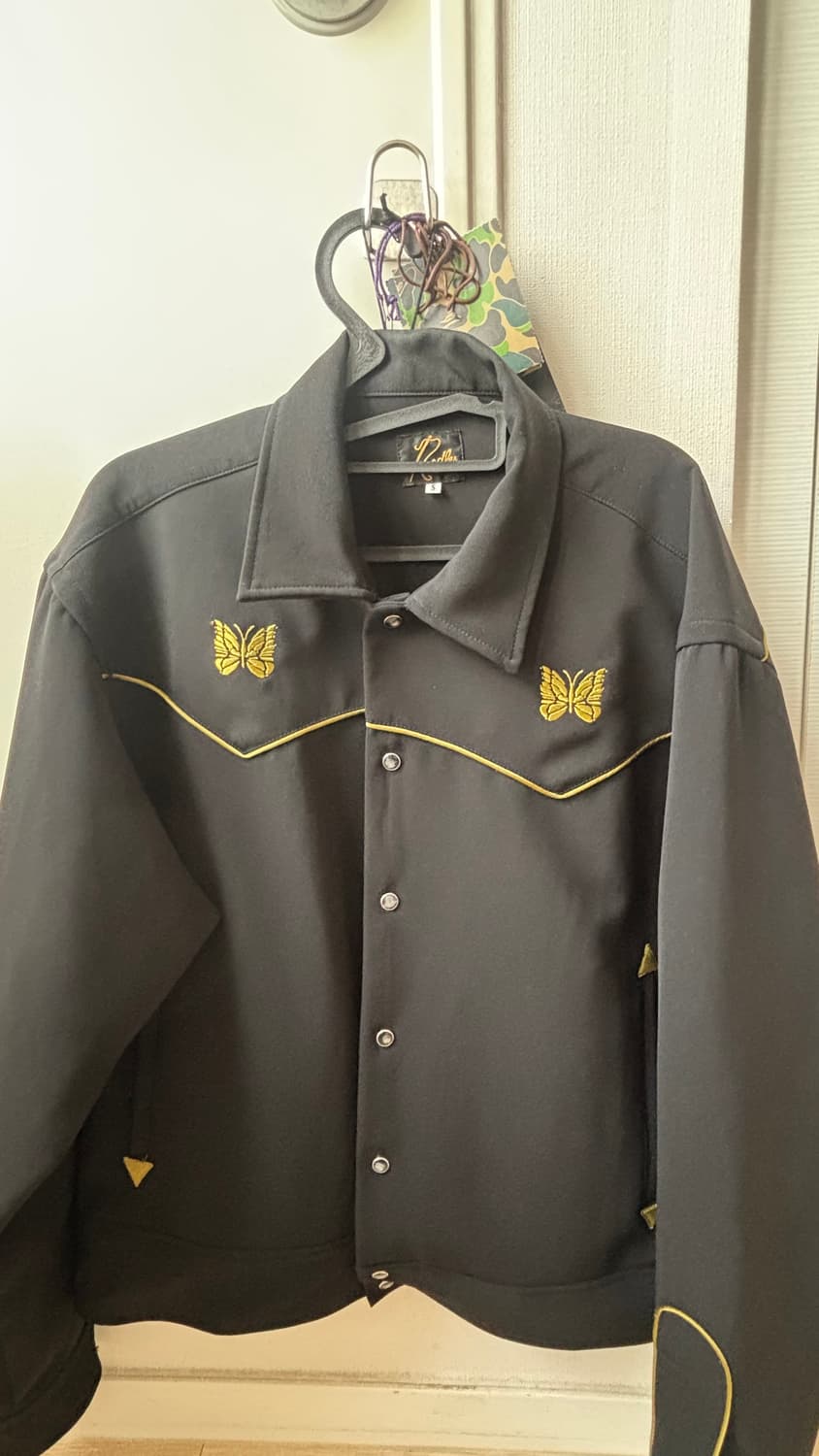 니들스 파이핑 카우보이 자켓 더블 클로스 블랙 상품이미지2