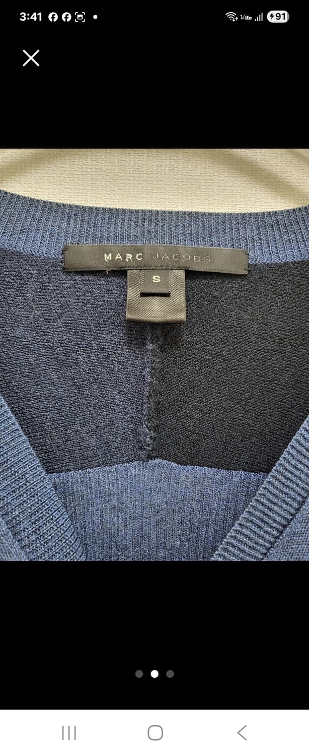 마크 제이콥스 블루/블랙 가디건 S 55사이즈 상품이미지2