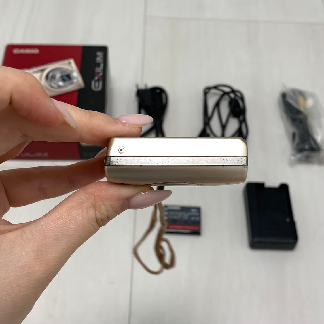 [풀박 재입고] casio ex-z2300 아일릿 모카 디카 카메라 상품이미지7