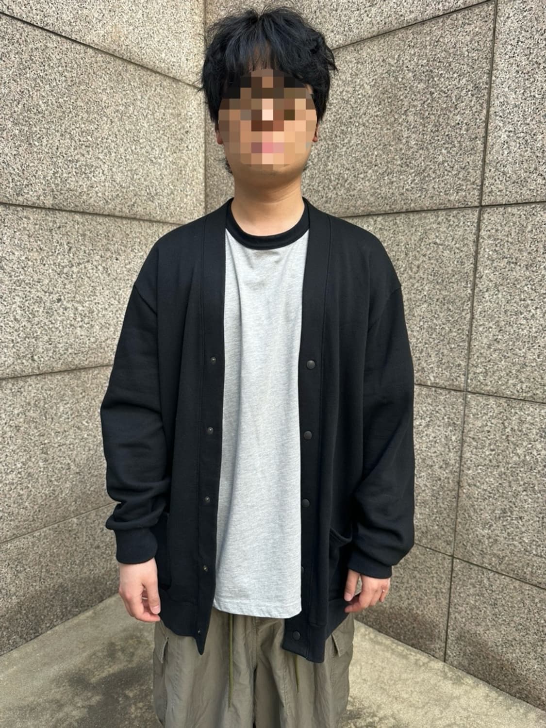 캐피탈 스마일 엘보우 패치 가디건 상품이미지4