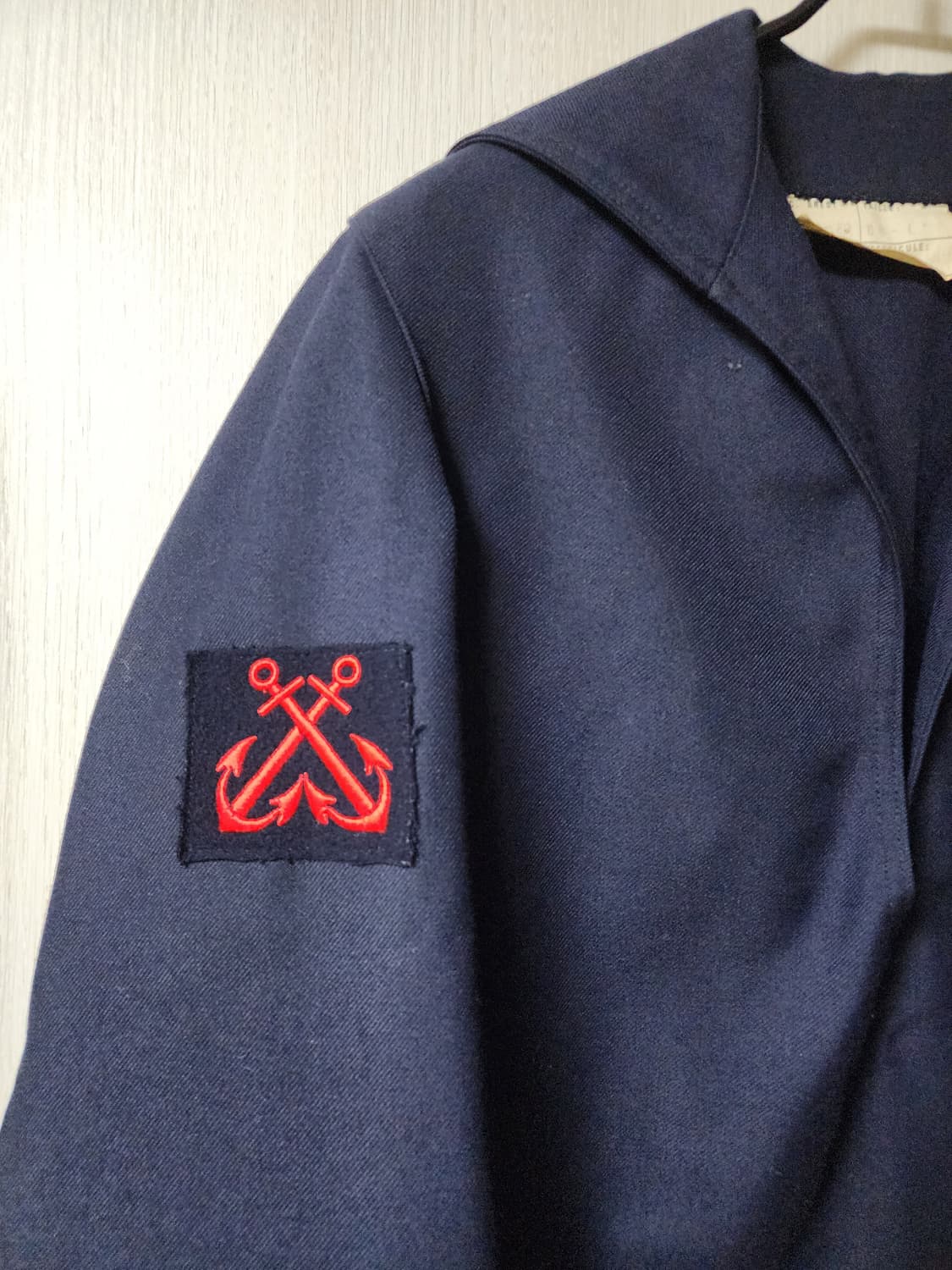 80's 프랑스군 울 세일러 셔츠  상품이미지3