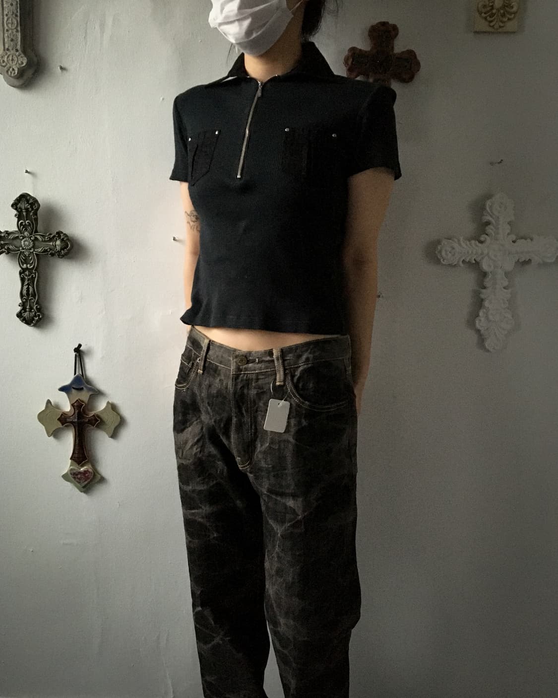 Pocket point ribbed pk t 상품이미지1