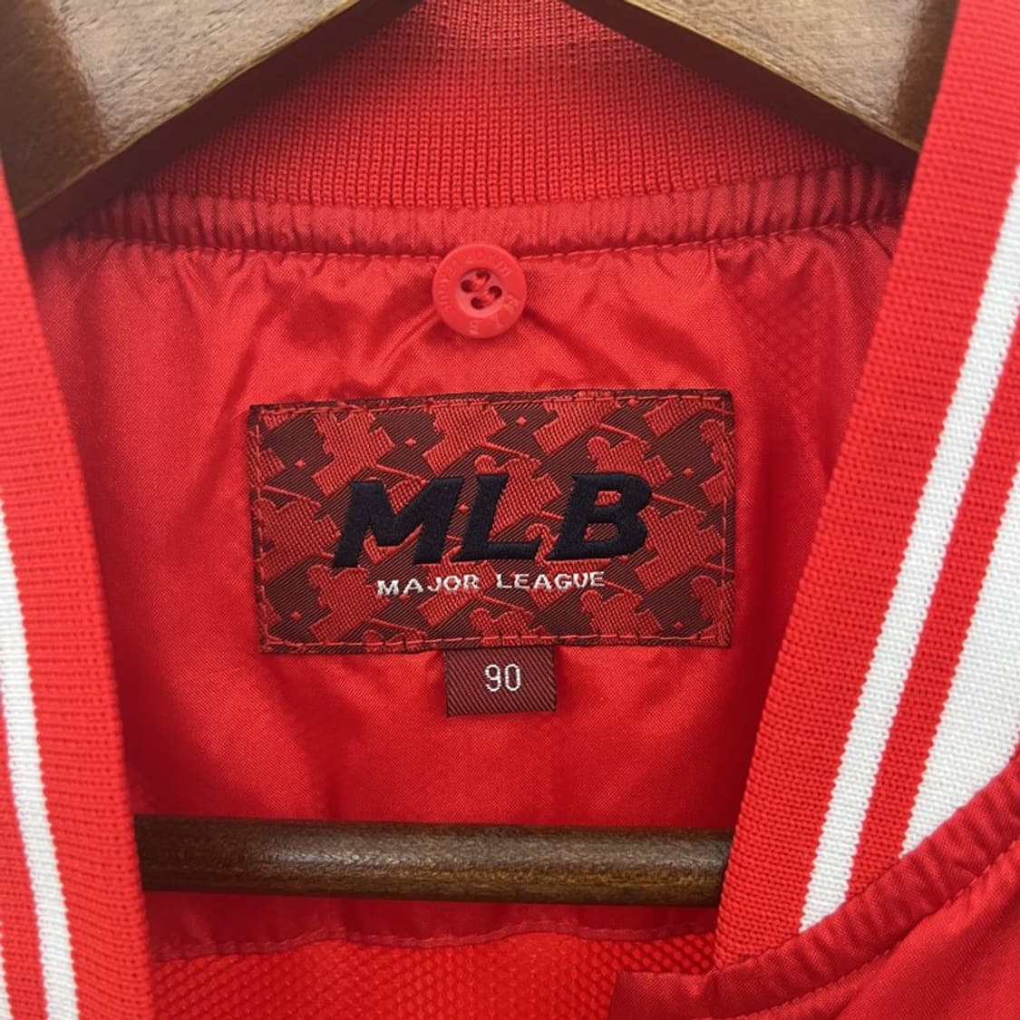 MLB 보스턴 레드삭스 Y2K 레트로 슬림핏 바시티자켓 90 C12557 상품이미지5