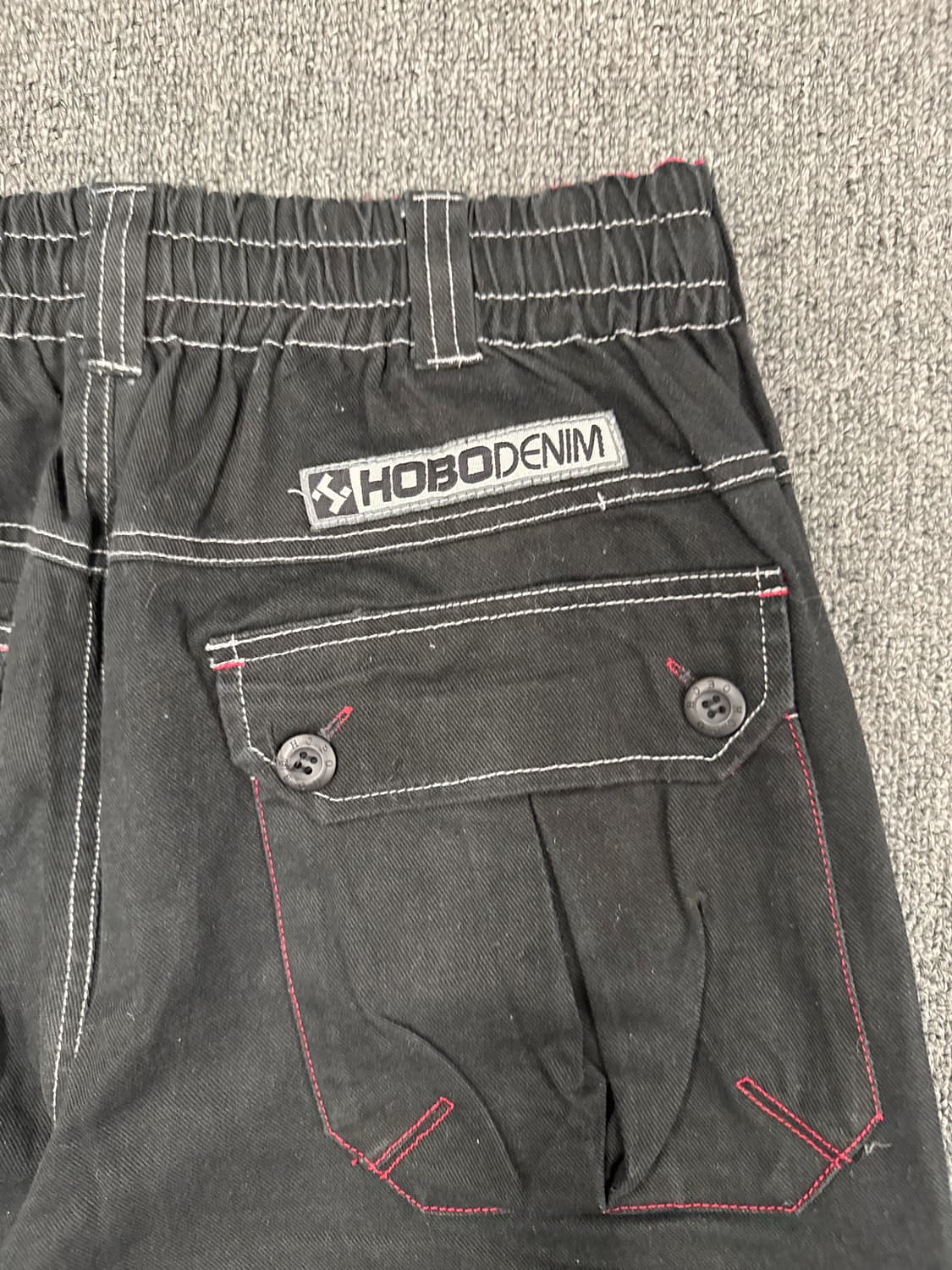 M)HOBO Denim 빈티지 카고 블랙 데님팬츠 상품이미지8