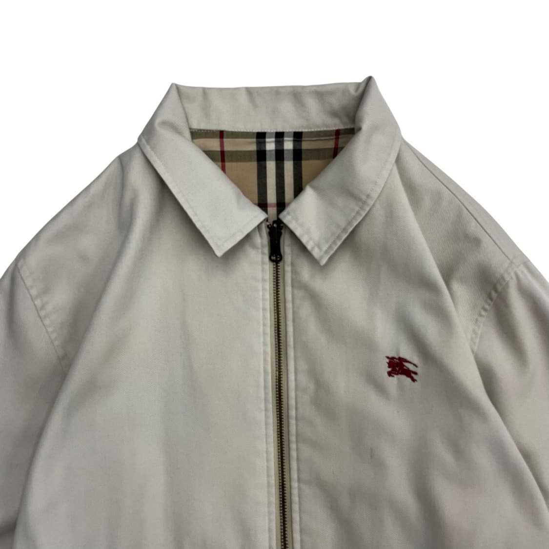 버버리 노바체크 리버시블 베이지 자켓 M 상품이미지6