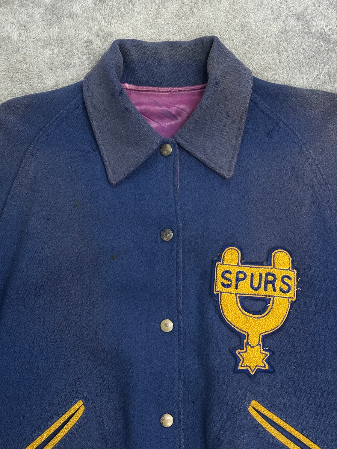 60s Spurs 리버서블 울 바시티 자켓 M 상품이미지5