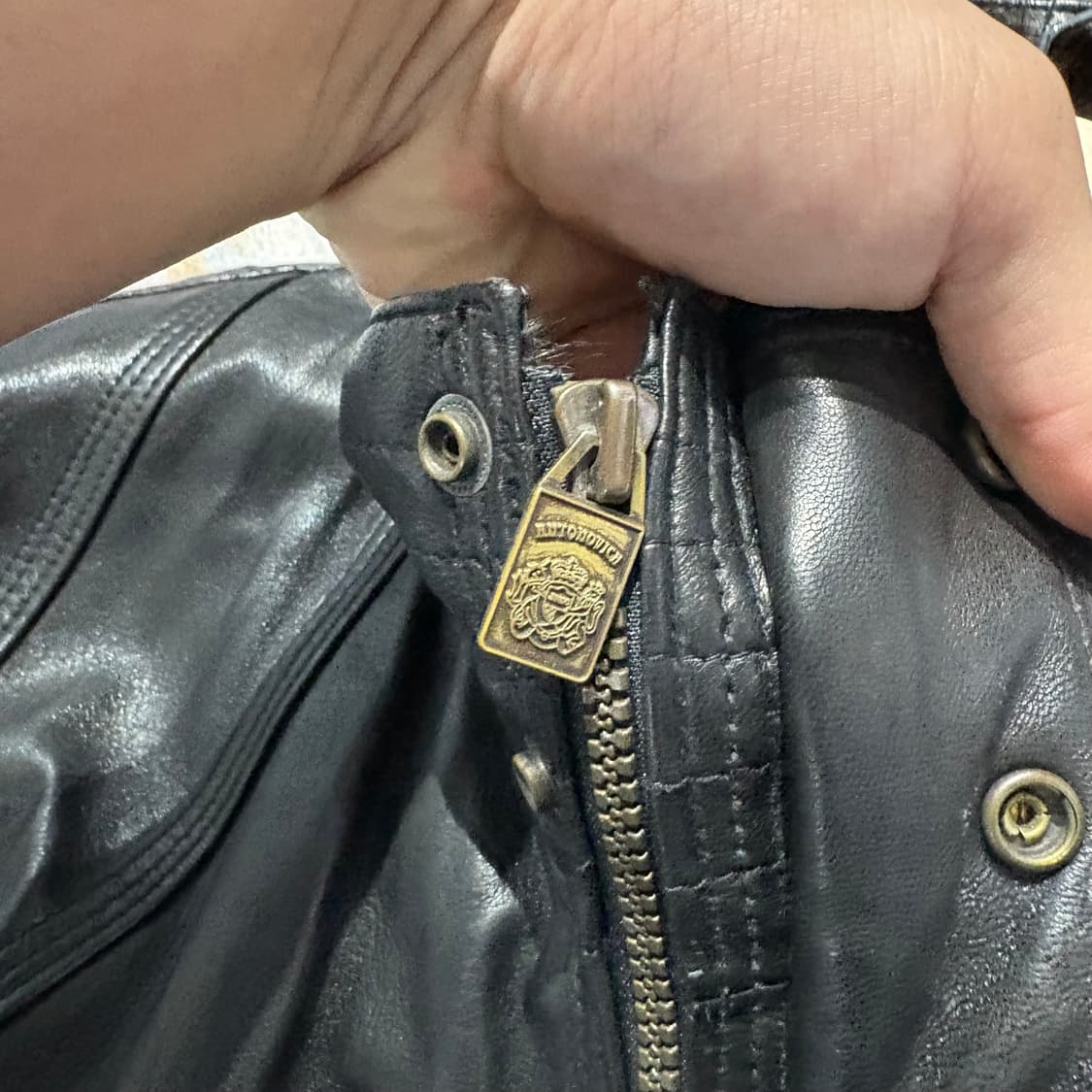 빈티지 밍크퍼 양가죽 레더 자켓 상품이미지3