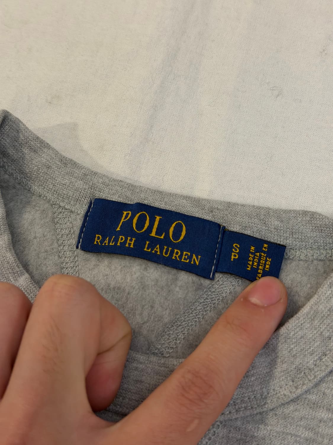 새상품급 폴로 랄프로렌 신형 맨투맨 스웻셔츠 그레이 상품이미지3