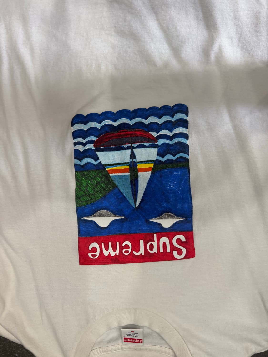 [유일매물] 슈프림 세일보트 화이트 반팔 M 상품이미지2