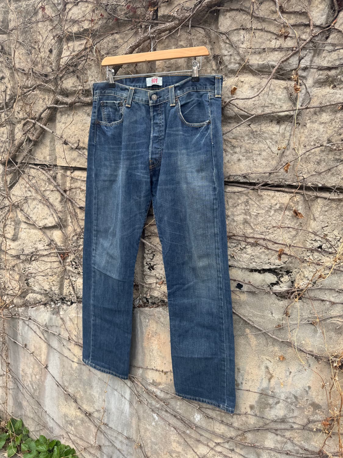 00s 리바이스 빈티지 501 워싱 데님 팬츠 34/32 상품이미지3