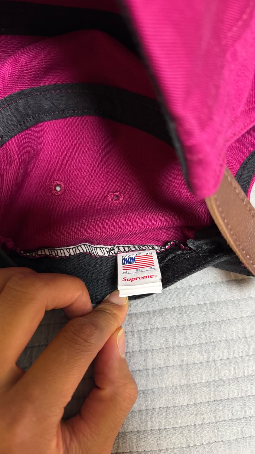 Supreme 캠프캡 크랜베리 상품이미지3