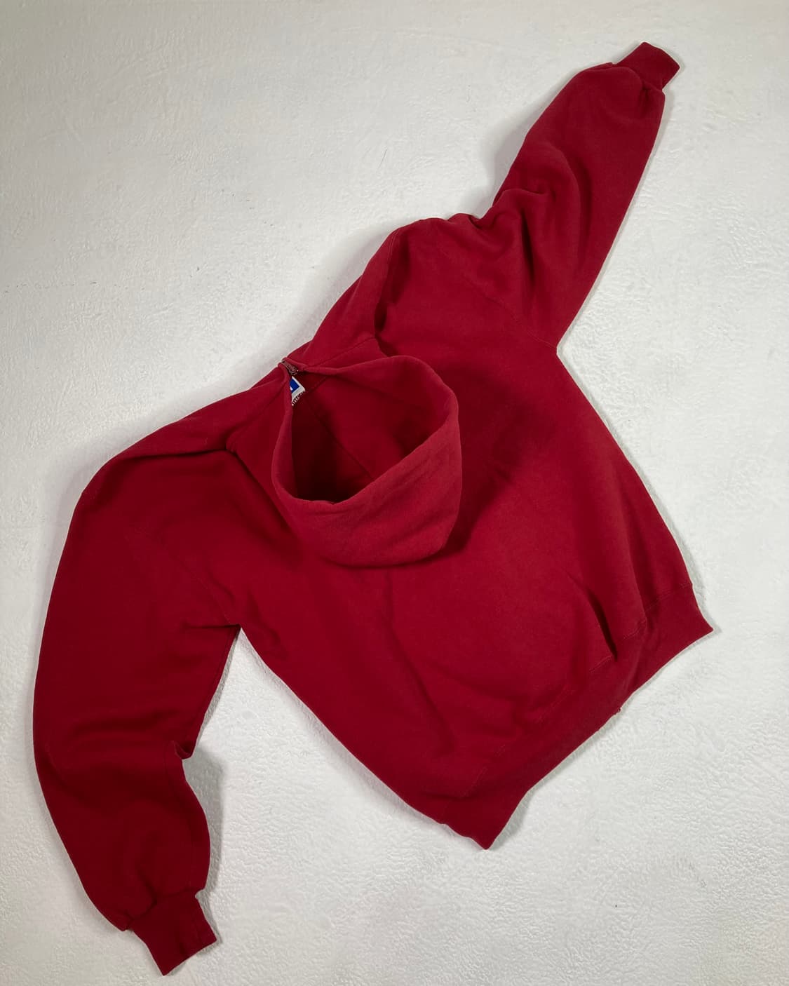 90s Russell Zip Up Hoodie (red) 상품이미지2