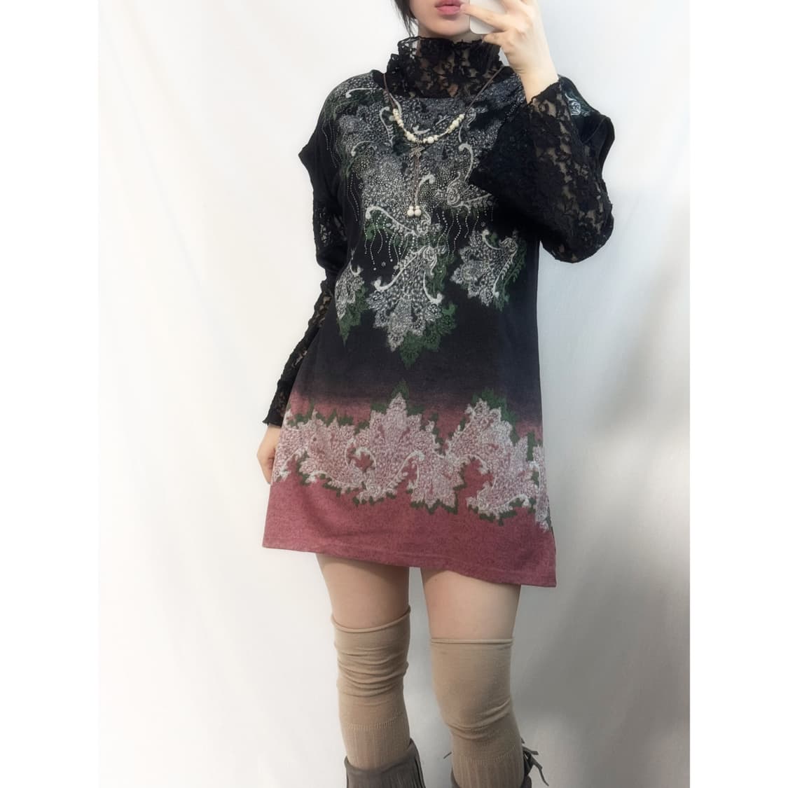 페이즐리 그라데이션 원피스 상품이미지1