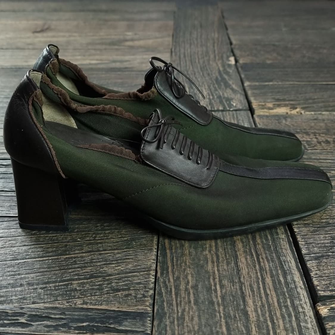 [소니아 리키엘] 재팬 빈티지 레이스 힐 로퍼 M18043 상품이미지4