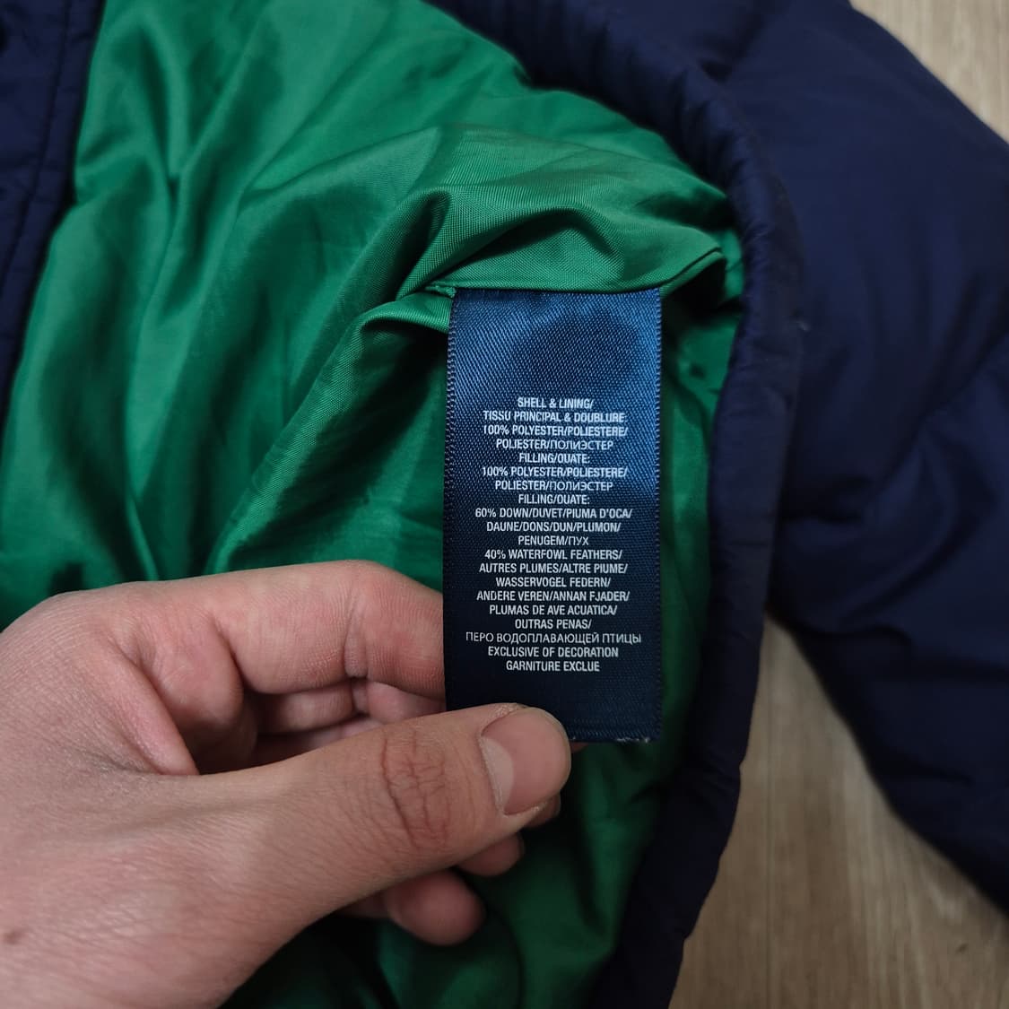 폴로 랄프로렌 키즈 스몰포니 덕다운 후드 패딩 점퍼 (5) 상품이미지7