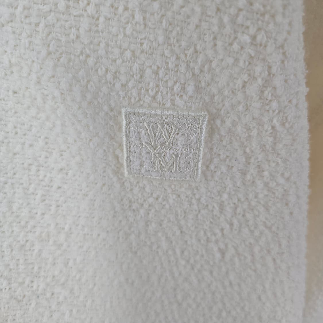 25fw 우영미 트위드 폴로 반팔 티셔츠 50사이즈 105 판매 상품이미지3