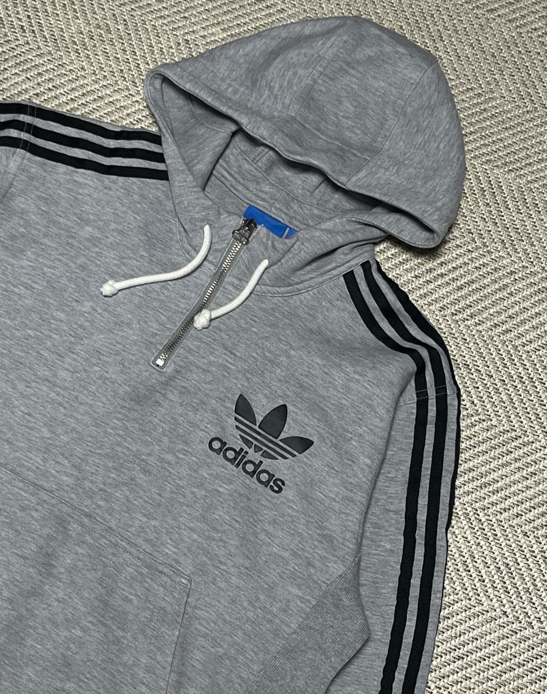 레어 공용 아디다스 아노락 후드티셔츠 후드티 하프집업 105 상품이미지7