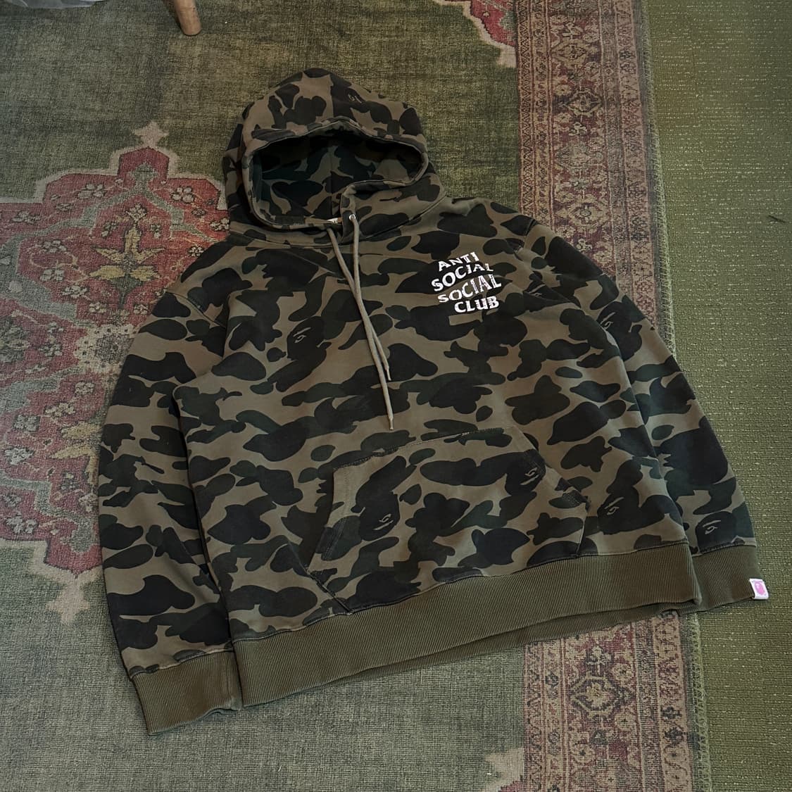 베이프 x 안티소셜 후드 티셔츠 상품이미지1