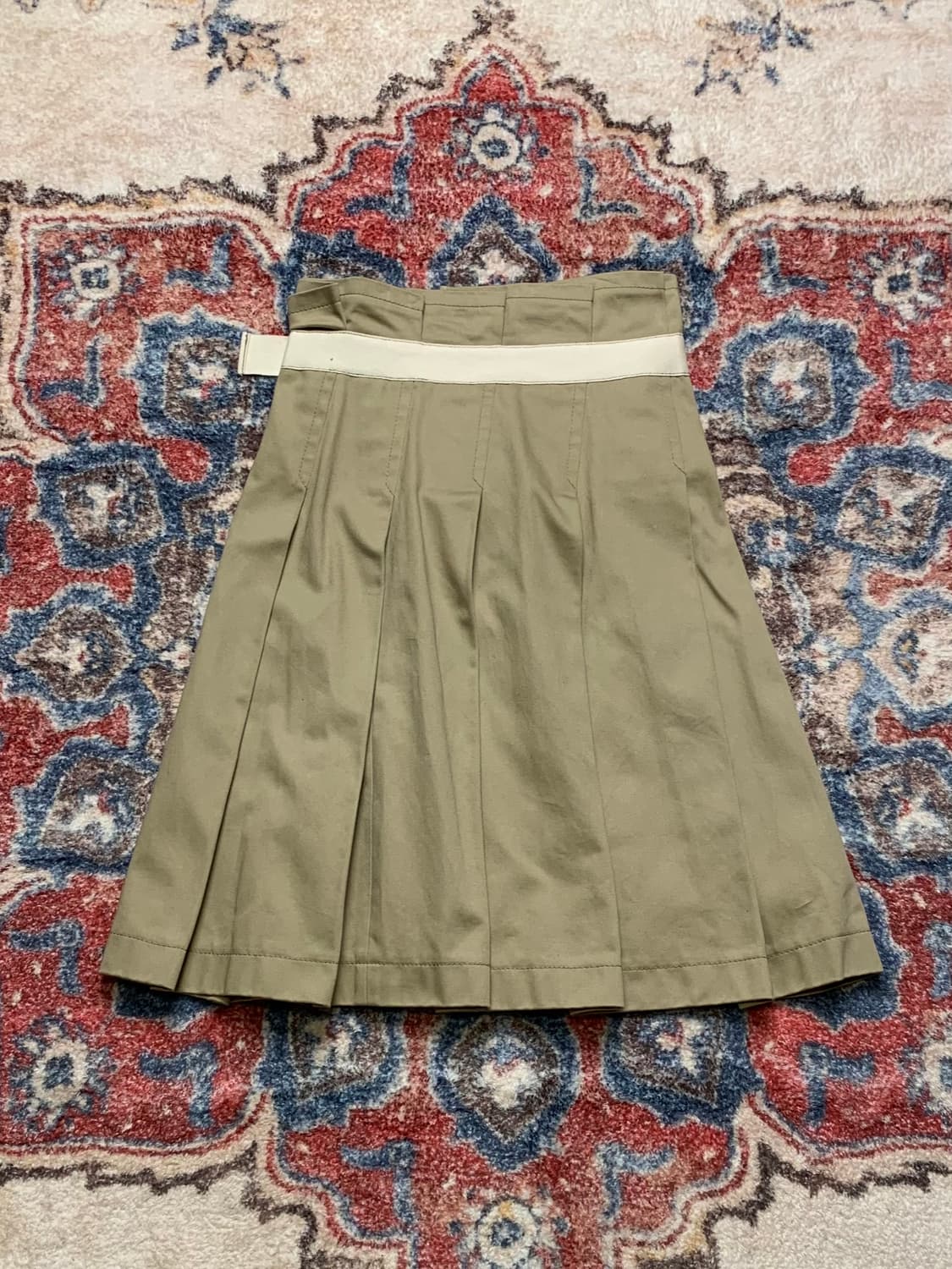 꼼데가르송 트리콧 버클 랩 베이지 스커트 상품이미지7