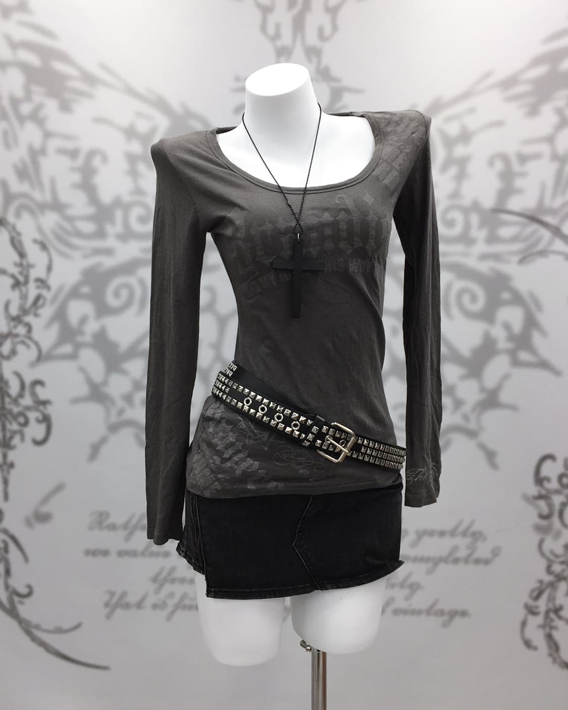 Y2K Back butterfly Patch long sleeves 상품이미지2