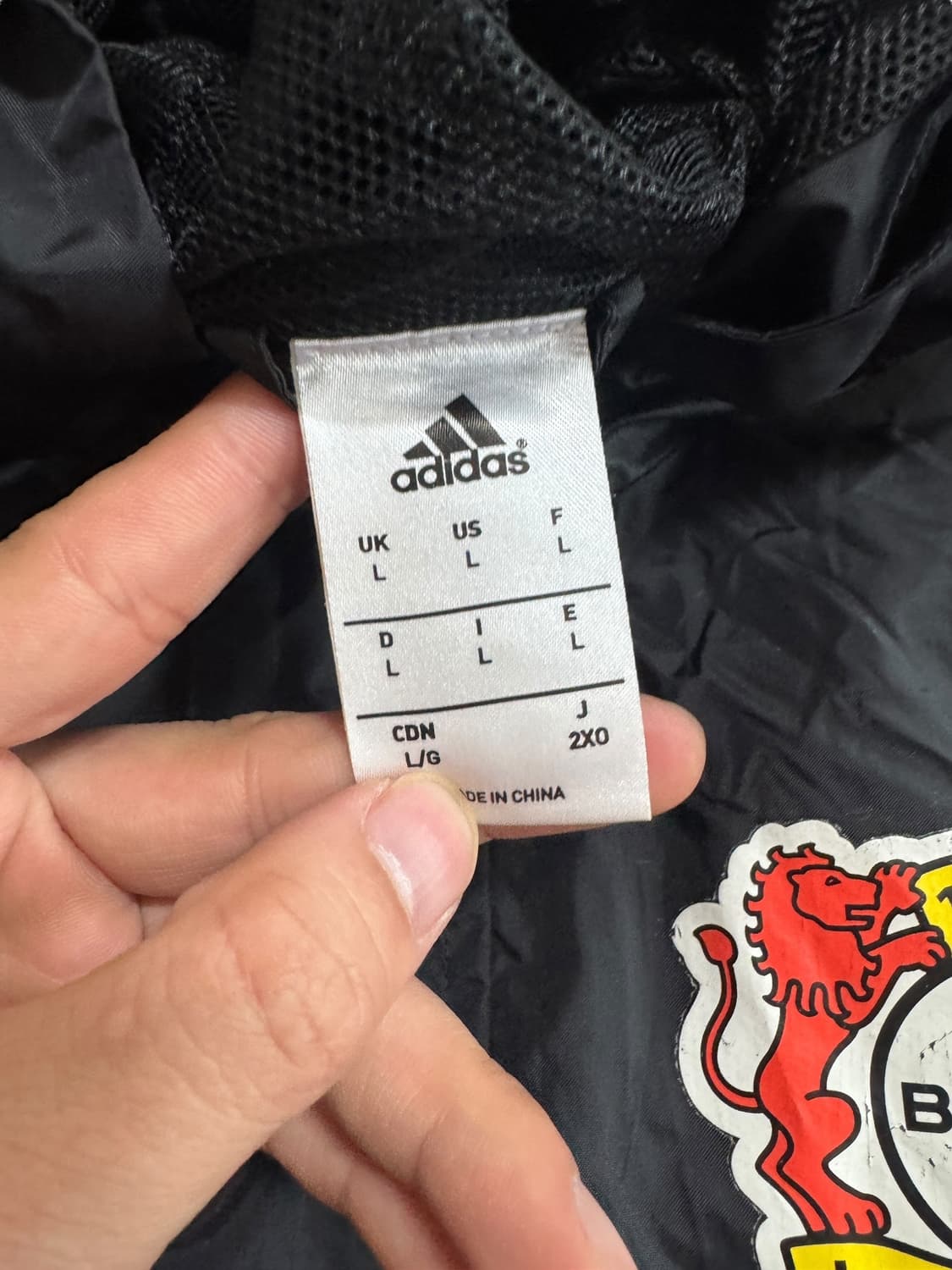 아디다스 레버쿠젠 바람막이 L 상품이미지5