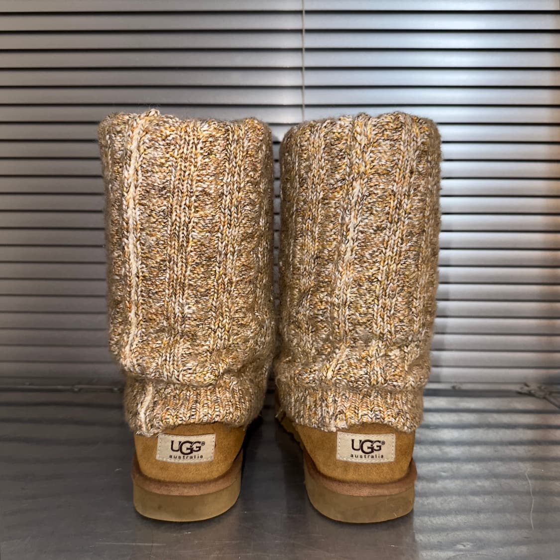 00s Y2K 희귀 니트 레그워머 어그 부츠 ⠀⠀ 상품이미지4