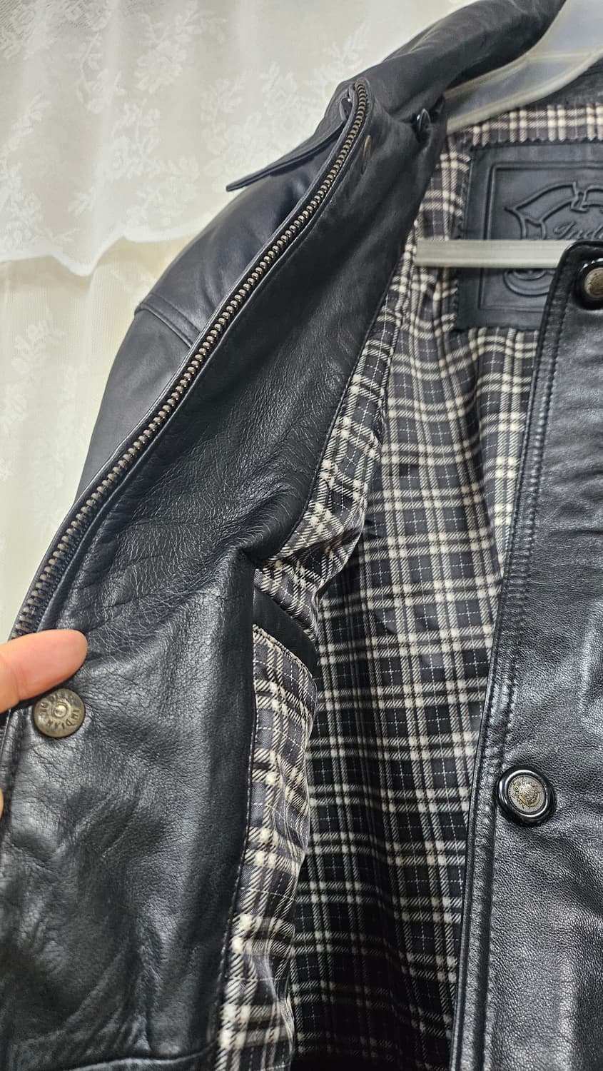 남성 블랙 양가죽 사파리형 자켓 상품이미지4