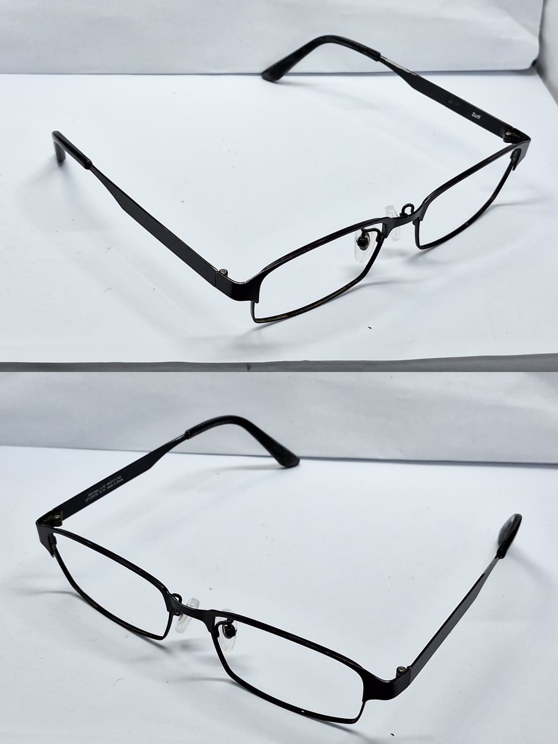 Joff 조프 ZP12007S 블랙 스퀘어 경량 안경테 안경/일본 수입  상품이미지6