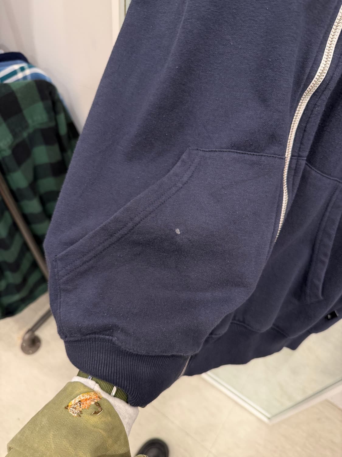 Quik Silver 퀵실버 배색 스웻 후드 집업 상품이미지7