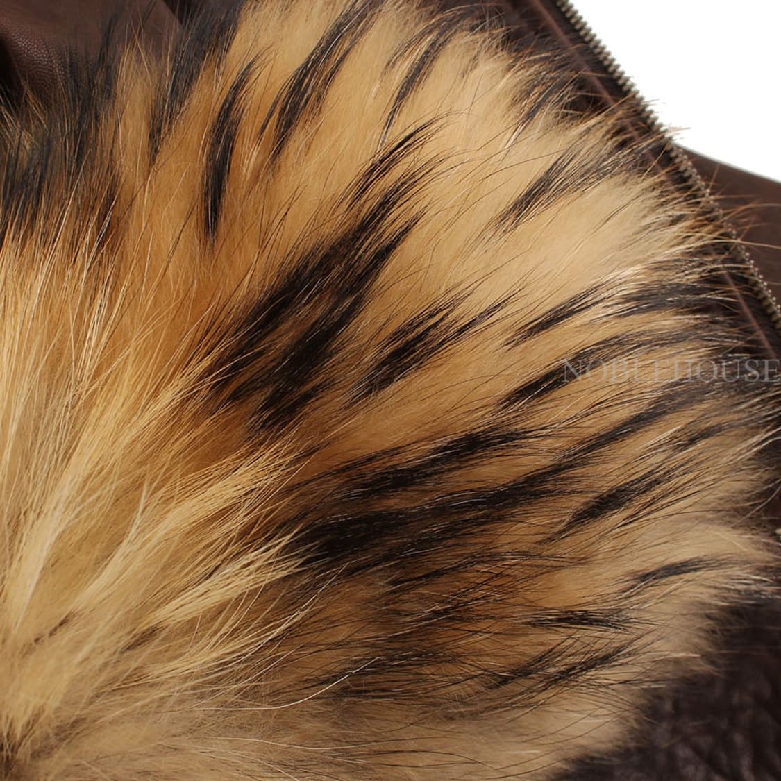 띠어리 브라운 라쿤 퍼 트리밍 램스킨 자켓 S 상품이미지5