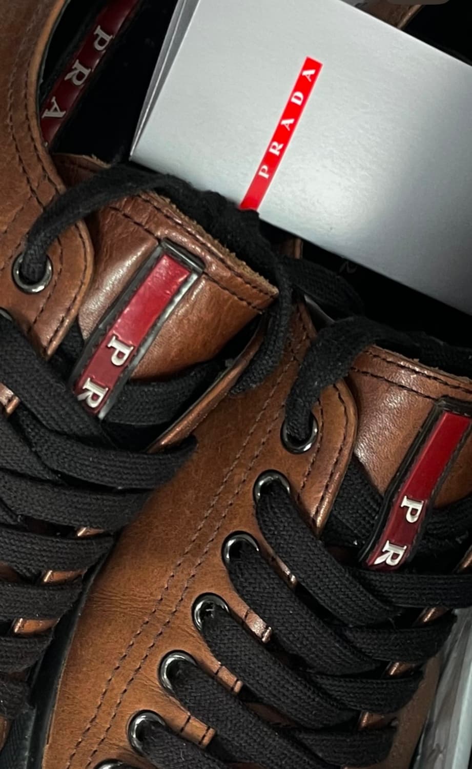 1999‘s Prada sport Brown Leather Lace Up 상품이미지2
