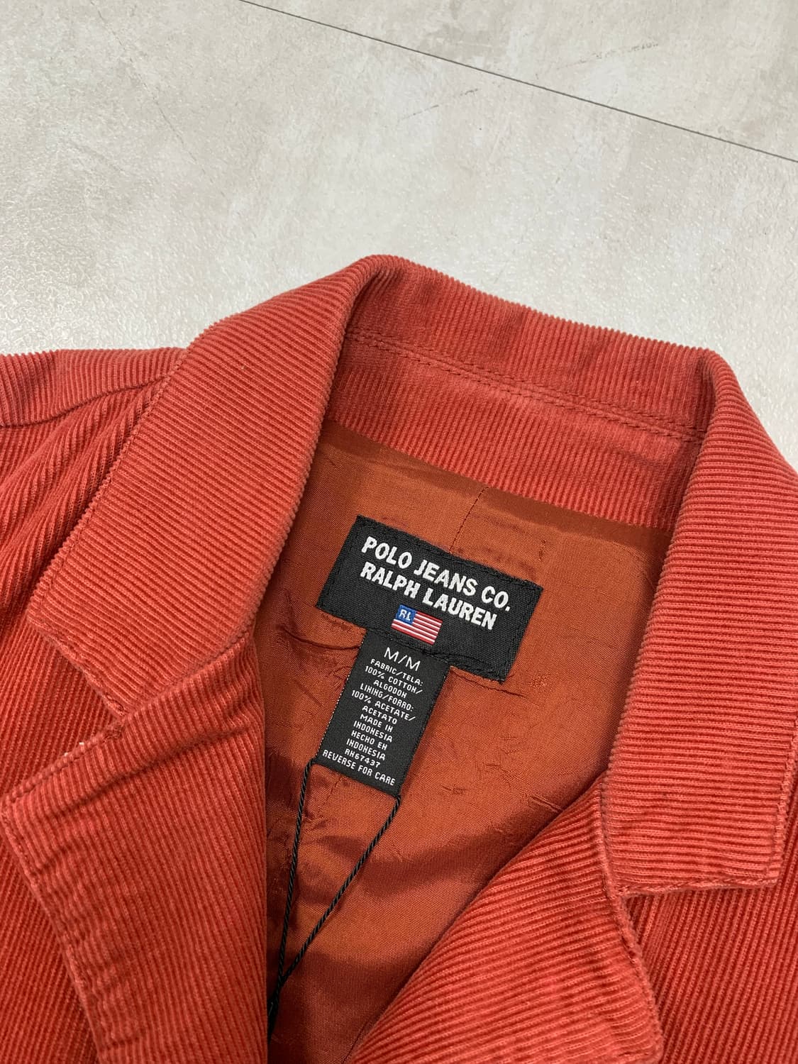 폴로 진스 다홍 코듀로이 여성 블레이저 #333 상품이미지3