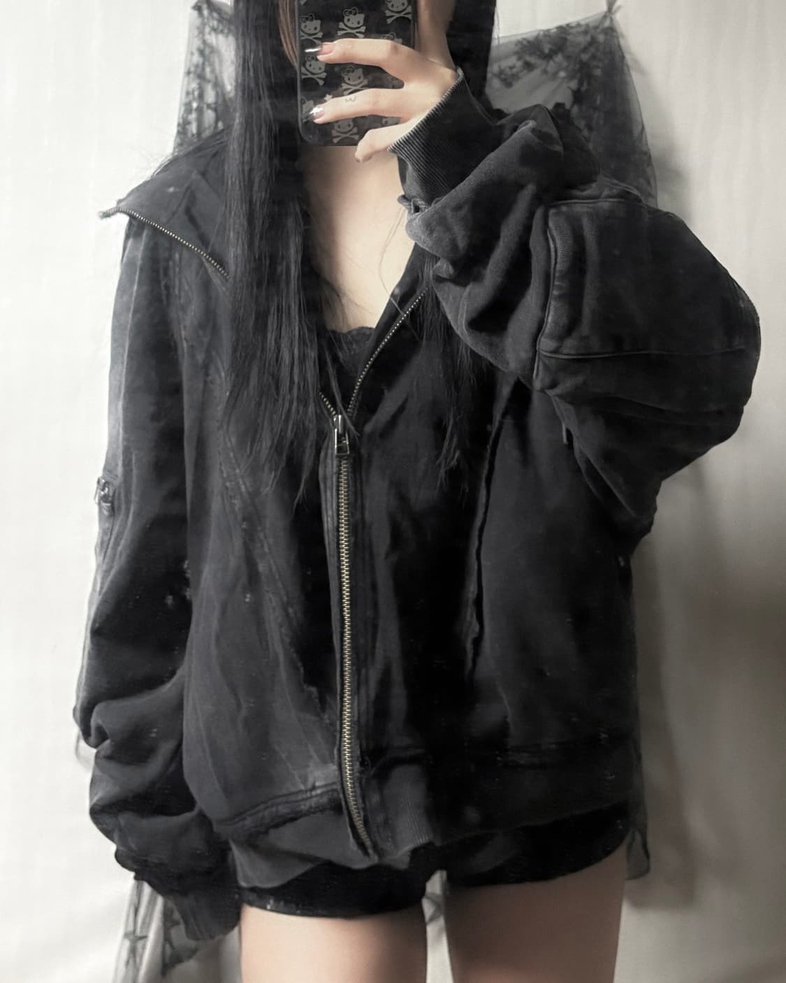 펑크 y2k 그런지 후드 자켓  상품이미지2