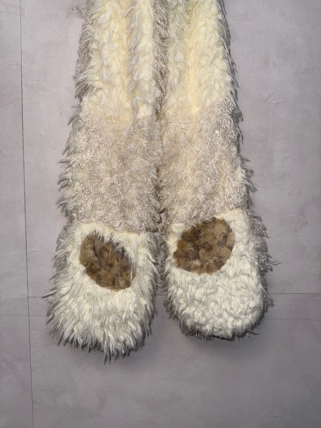 Ivory fur pocket hood muffler (새제품) 상품이미지2