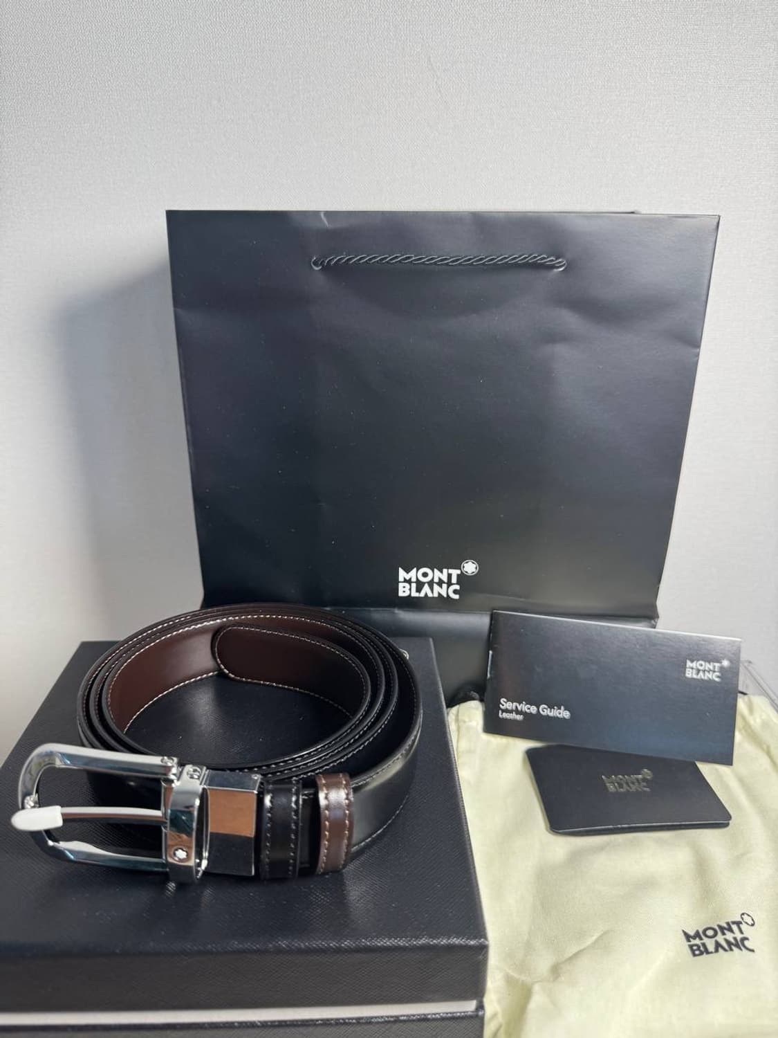몽블랑 양면 벨트 새상품 상품이미지1