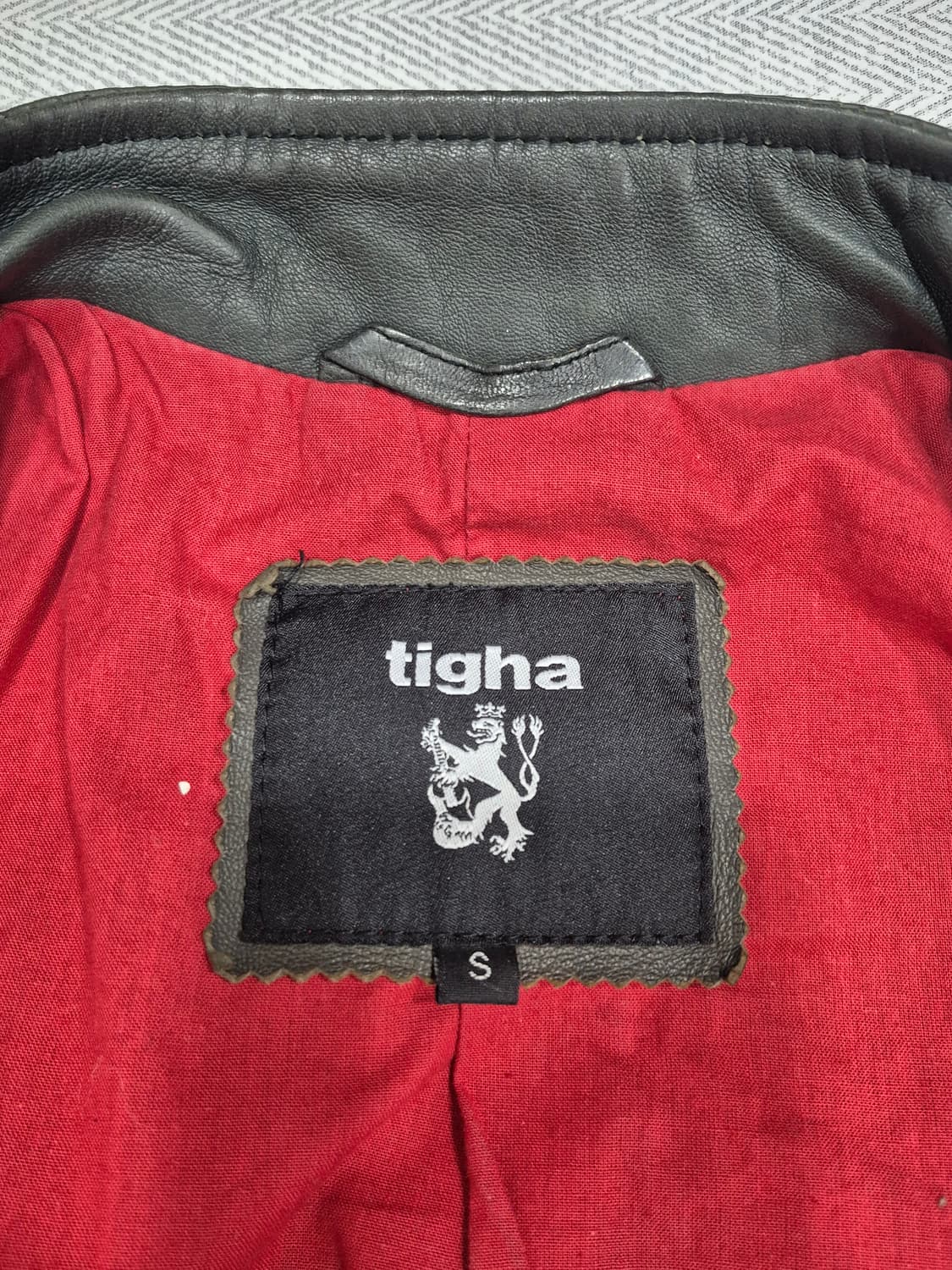 tigha 티하 양가죽 라이더 자켓 청록색 남성 95~슬림100사이즈 상품이미지5