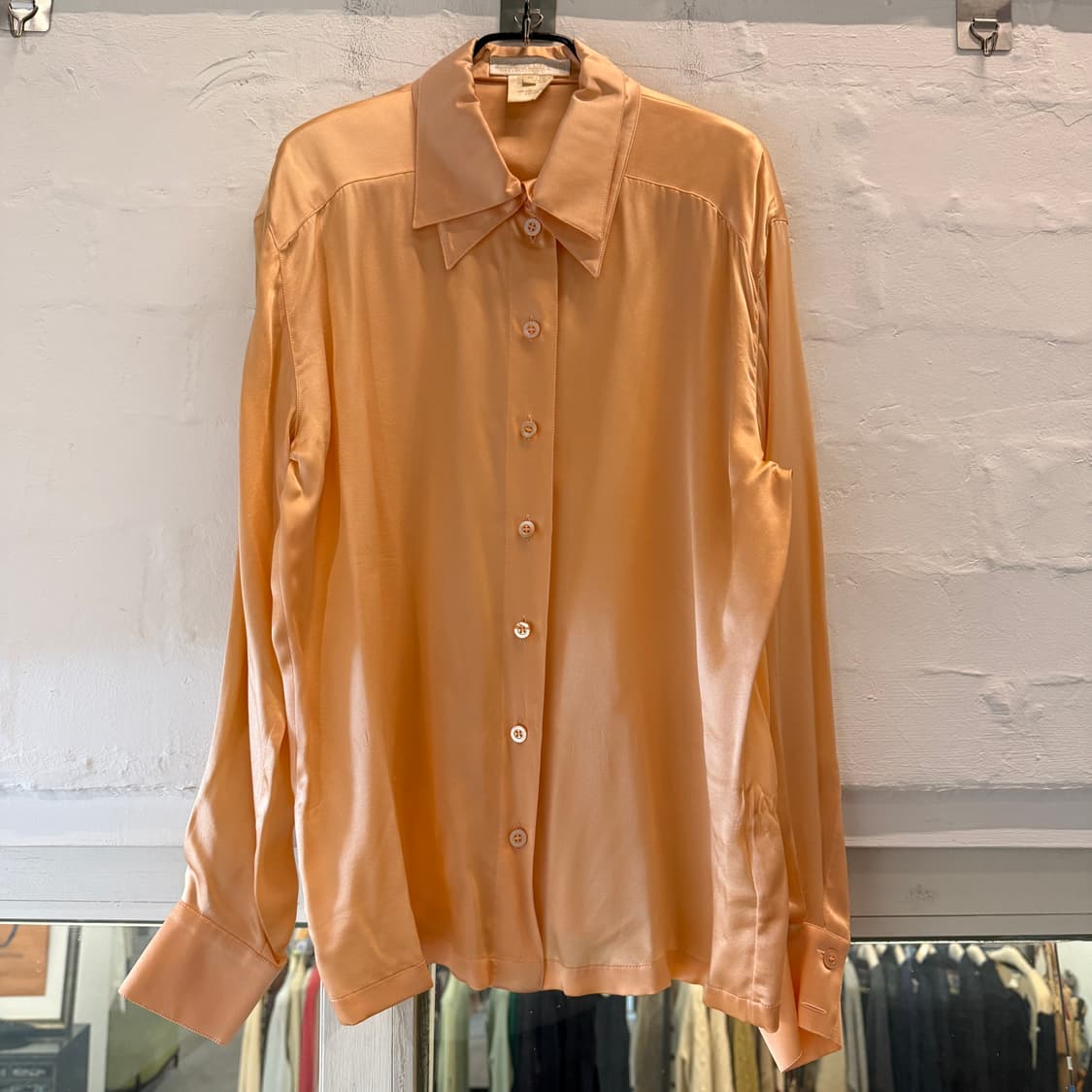 ESCADA 에스카다 90s 오렌지 실크 드레스 셔츠 40 상품이미지1