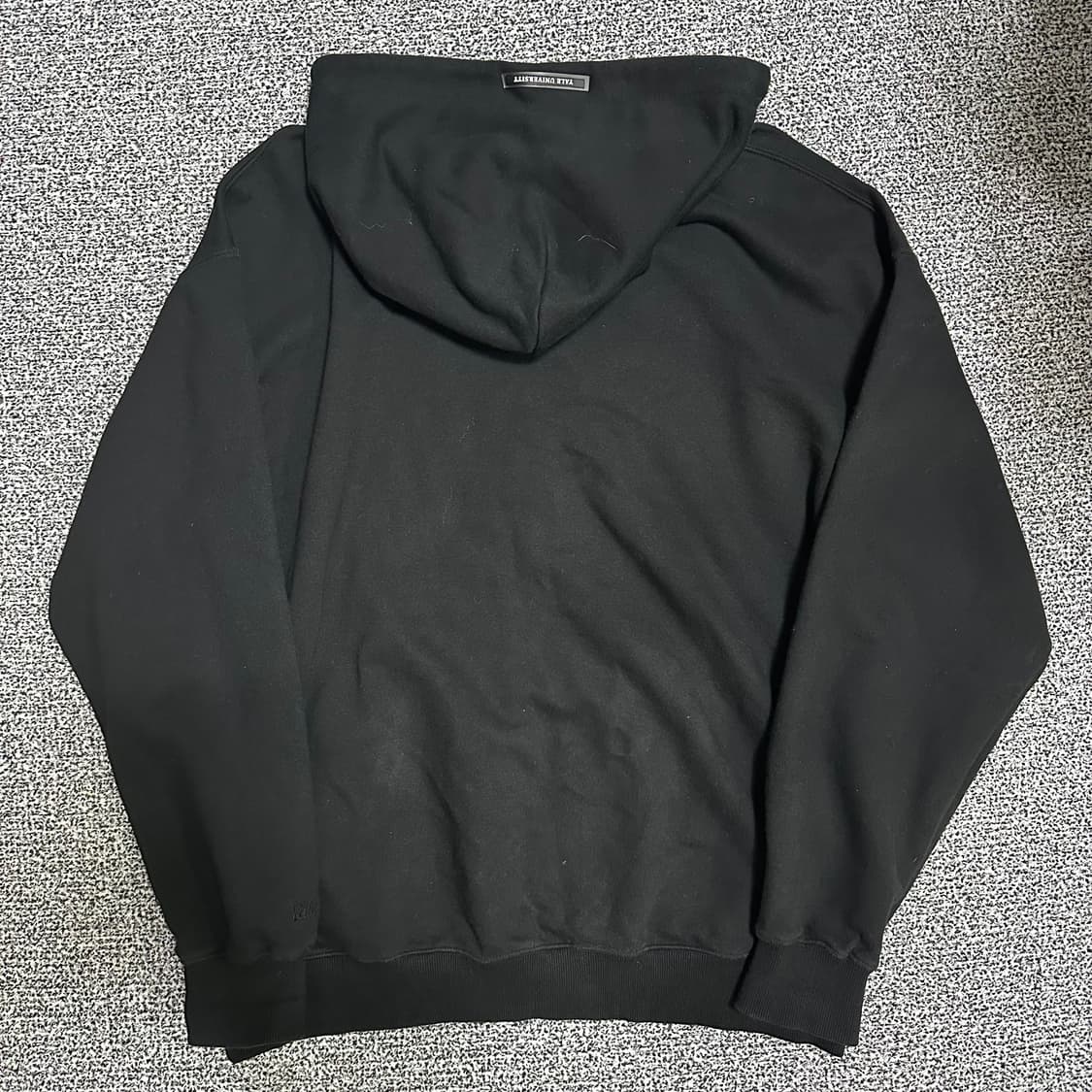 (XL) YALE 예일대학교 후드티 블랙 상품이미지4