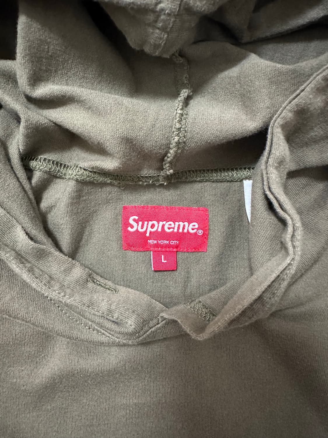 Supreme 슈프림 레이어드 후드 롱슬리브 탑 22FW [올리브-L] 상품이미지7