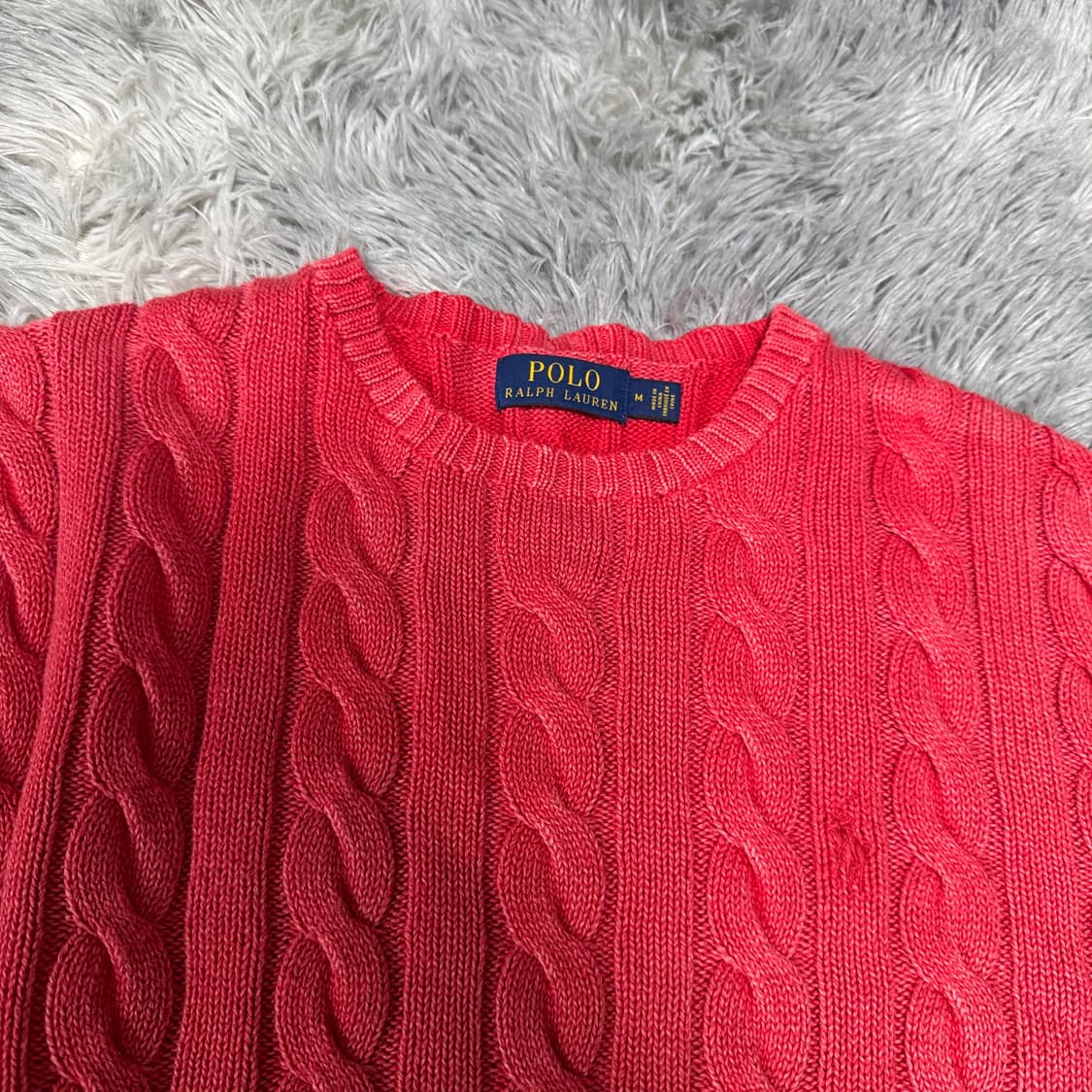 폴로랄프로렌 피그먼트 케이블니트 M사이즈 상품이미지2