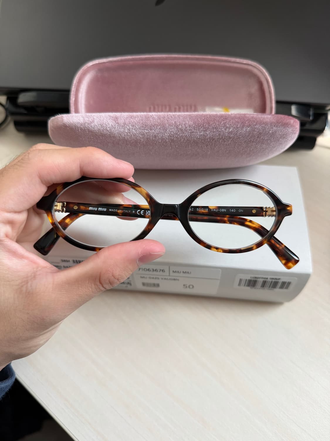 미우미우 리가드 안경 50 풀박스 상품이미지3