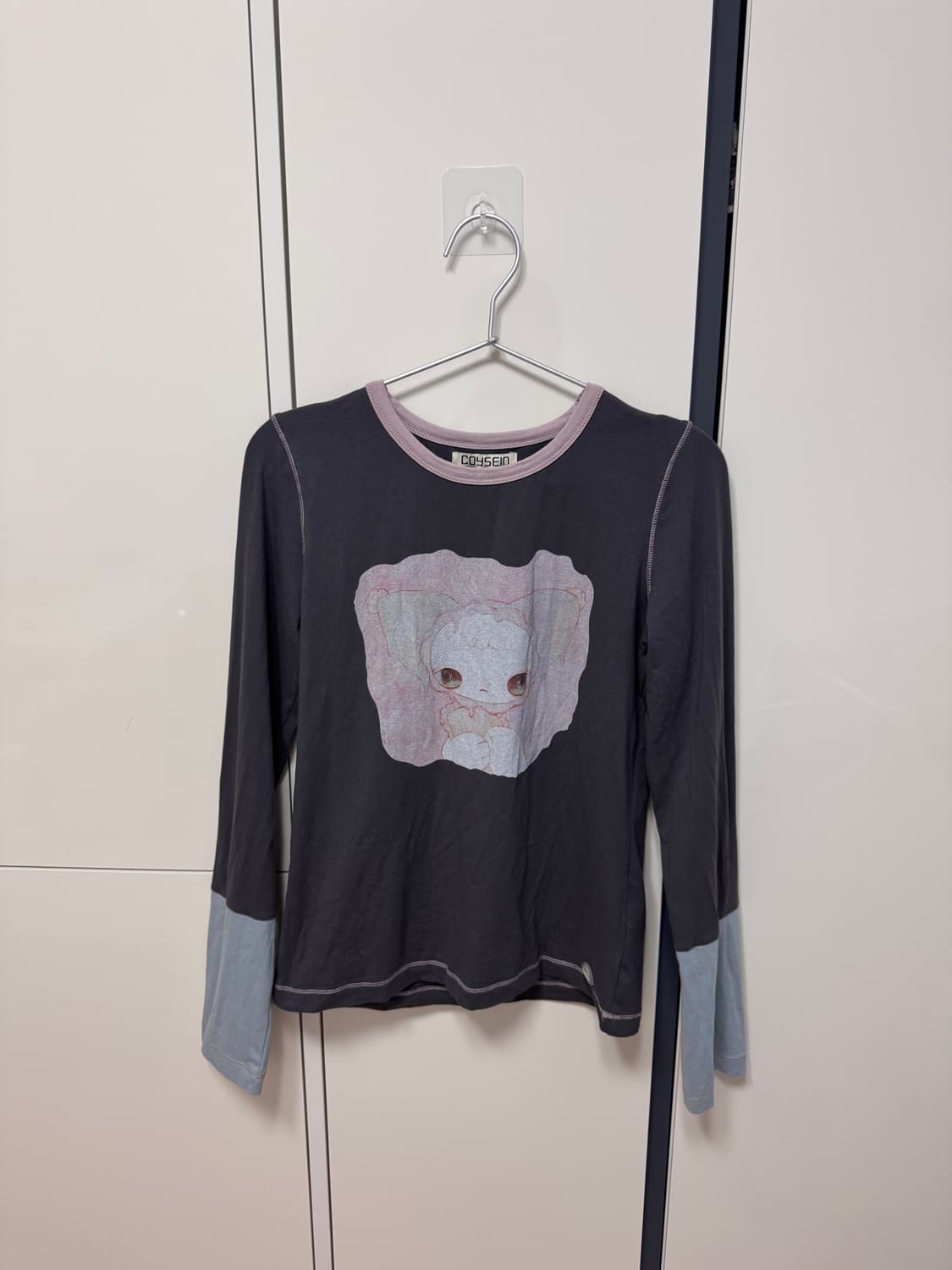 코이세이오 티셔츠 BLUSH LONGSLEEVES CHARCOAL 상품이미지2