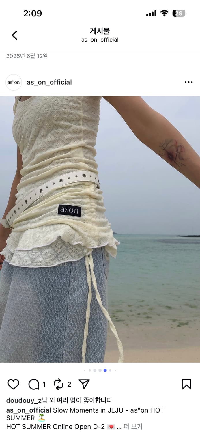 애즈온 블라썸 미니원피스 상품이미지5