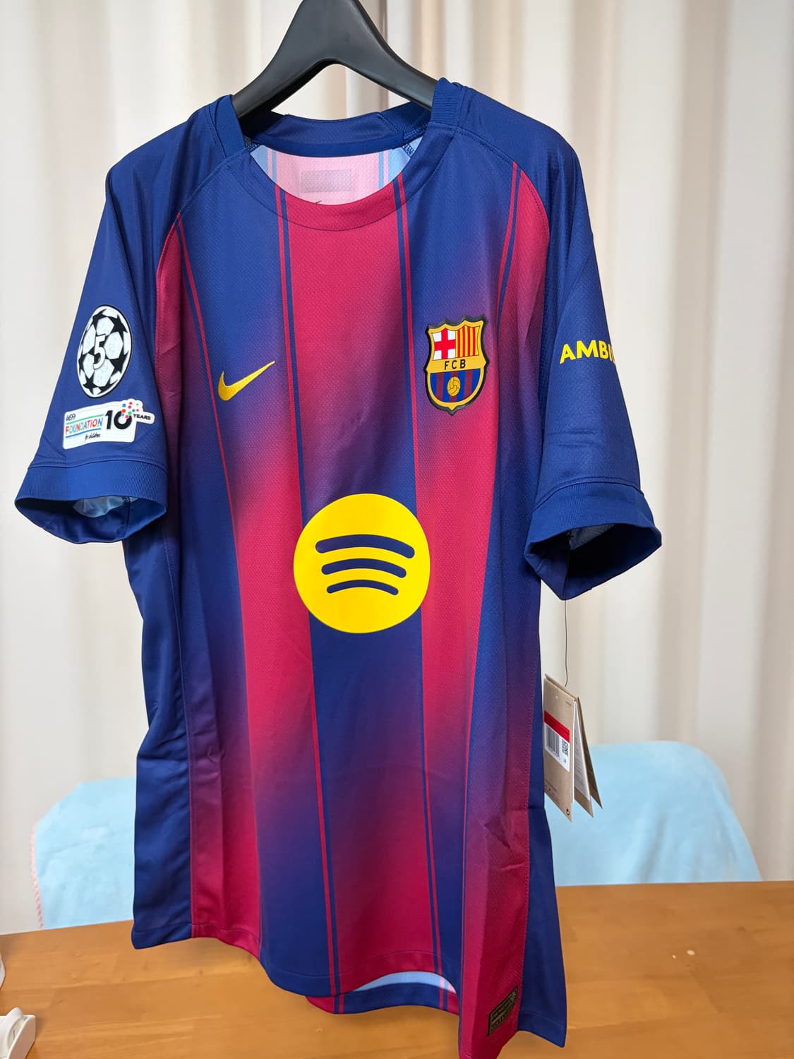 25/26 바르샤 홈 올오피셜 L(105)사이즈 상품이미지1