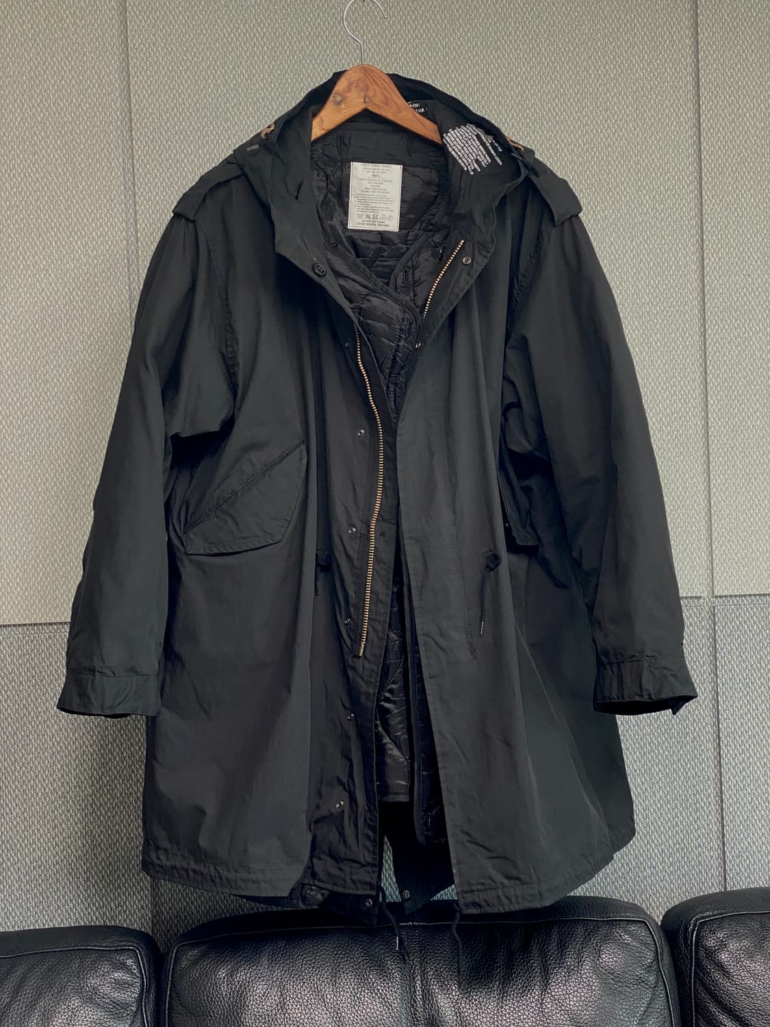 컬티즘 밀텍 정품 미군 M51 피쉬테일(내피포함) 블랙 S 95~105 상품이미지7