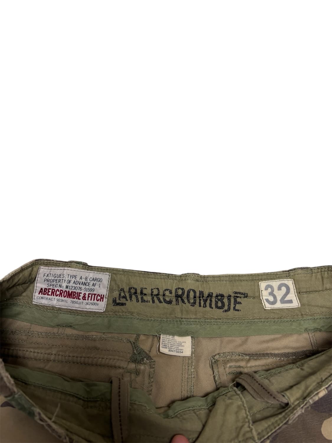 아베크롬비 버뮤다 카모 카고 반바지 32사이즈 상품이미지4