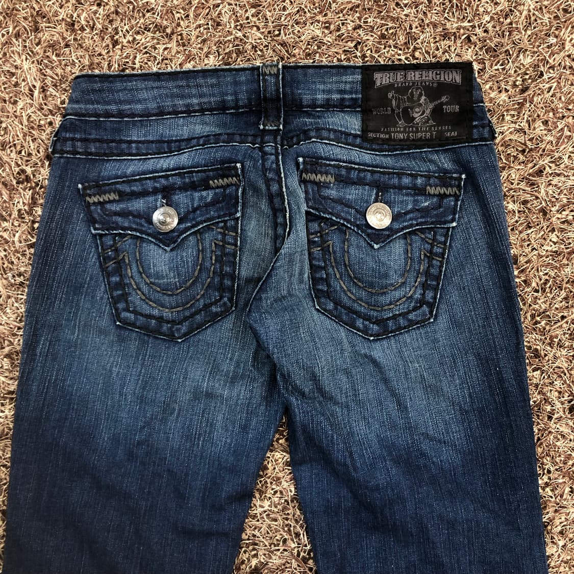 트루릴리전 토니 슈퍼 티 워싱 데님 팬츠 상품이미지5